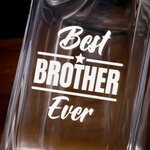 Personalised Best Families Ever Whiskey Decanter with Engraved Title Birthday Anniversary Gift for Family Whiskey Lovers