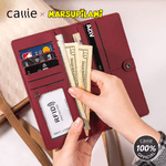 Personalized Long-Tailed Marsupilami PU Leather Long Billfold Wallet with Name Daily Use Birthday Gift for Worker Woman | Callie × Marsupilami®