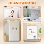 Segnalibro magnetico personalizzato con nome e personaggio in stile cartone animato - Regalo di compleanno per donne, uomini e ragazzi