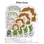 Personalized Romantic Cartoon Couple Die-Cut Soft Throw Pillow with Names Home Decor Valentine's Day Anniversary Gift for Couple