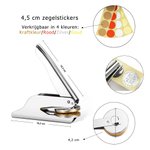 Gepersonaliseerde Geboortebloem Embosser Stempel met Initialen en Naam Handembosser Verjaardagsgeschenk voor Boekliefhebbers of Boekenworm