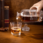 Personalized Four-Prism Whiskey Decanter with Name and Text Father's Day Birthday Gift for Fathers Husbands