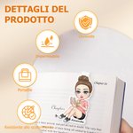 Segnalibro magnetico personalizzato con nome e personaggio in stile cartone animato - Regalo di compleanno per donne, uomini e ragazzi
