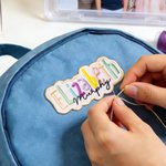 Personalized Multicolor Embroidered Name Patch Sports Event Cheer Accessories Back to School Birthday Gift for Kids
