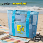 Personalised Long-Tailed Leopard Marsupilami Mesh Beach Tote Bag with Name Summer Holiday Birthday Gift for Women | Callie × Marsupilami®