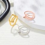 Personalized Sterling Silver Stethoscope Ring with Birthstone Nurses Week Appreciation Gift for Nurse Doctor Medical Staff