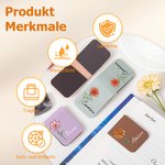 Personalisiertes magnetisches PU-Leder Lesezeichen mit Kristall-Geburtsblume-Design Namen Lesen Geburtstag Geschenk für Buchliebhaber Bücherwürmer