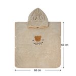 Personalisierter Kinder Badeponcho aus Korallenvlies mit Tiermotiv und Namensstickerei Geburtstagsgeschenk für Kleinkinder und Baby