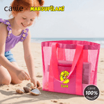 Personalised Long-Tailed Leopard Marsupilami Mesh Beach Tote Bag with Name Summer Holiday Birthday Gift for Women | Callie × Marsupilami®