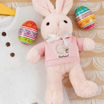 Personalisierte niedliche Ostern Kaninchen erste weiche Hase Puppe mit Namen Ostern Geburtstag Geschenk für Neugeborene Kinder Kleinkinder