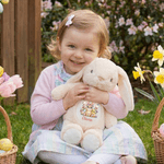 Personalisierte Girlande Osterhase Initial Design niedlichen Hasen Plüschtier mit Namen Ostern Geburtstag Geschenk für Kinder