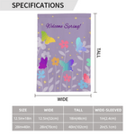 Personlig fargerik sommerfugl vårblomst hageflagg med tekst hagedekor Thanksgiving Day vårsesongen gave til familievenn