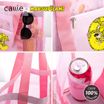 Personalised Long-Tailed Leopard Marsupilami Mesh Beach Tote Bag with Name Summer Holiday Birthday Gift for Women | Callie × Marsupilami®