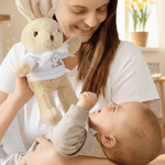 Personalisierte niedliche Ostern Kaninchen erste weiche Hase Puppe mit Namen Ostern Geburtstag Geschenk für Neugeborene Kinder Kleinkinder