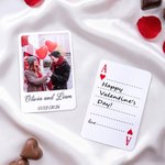 Set di carte da gioco personalizzate per il libro degli ospiti del matrimonio con nome e data Matrimonio di fidanzamento Regalo di San Valentino per gli sposi Banquet Planners