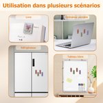 Marque-page magnétique en cuir PU personnalisé avec nom et bouquet de fleur de naissance - Cadeau d'anniversaire pour les amoureux des livres