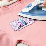 Personalized Multicolor Embroidered Name Patch Sports Event Cheer Accessories Back to School Birthday Gift for Kids