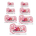 Personalized Multicolor Embroidered Name Patch Sports Event Cheer Accessories Back to School Birthday Gift for Kids
