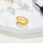 Personalized Sterling Silver Stethoscope Ring with Birthstone Nurses Week Appreciation Gift for Nurse Doctor Medical Staff