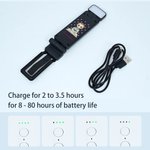 Pince Lumineuse LED Rechargeable Personnalisée avec Personnage de Lecture en Dessin Animé et Nom Cadeau d’Anniversaire pour Amoureux des Livres