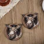 Ornement personnalisé en bois en forme d'âne avec nom Cadeau d'anniversaire pour les fermiers et les amoureux des ânes