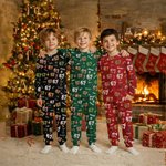 Personalized 6 7 Christmas Slang Pun Pajama Pants and Sets with Name Daily Wear Christmas Gift for Children