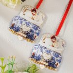 Personalised Just Married Wedding Car Acrylic Ornament with Surname and Date Wedding Anniversary Gift for Newlyweds