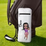 Personalized Cartoon Character Insulated Beer Cooler Bag with Name Sports Accessories Golf Club Birthday Gift for Golf Lovers