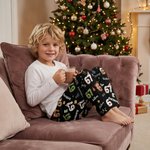 Personalized 6 7 Christmas Slang Pun Pajama Pants and Sets with Name Daily Wear Christmas Gift for Children