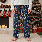 Personalized 6 7 Christmas Slang Pun Pajama Pants and Sets with Name Daily Wear Christmas Gift for Children