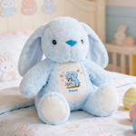 Personalised Butterfly Cute Rabbit Plush Easter Bunny Stuffed Toy with Initial and Name Easter Gift for Newborns Kids