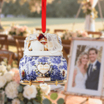 Personalised Just Married Wedding Car Acrylic Ornament with Surname and Date Wedding Anniversary Gift for Newlyweds