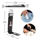 Pince Lumineuse LED Rechargeable Personnalisée avec Personnage de Lecture en Dessin Animé et Nom Cadeau d’Anniversaire pour Amoureux des Livres