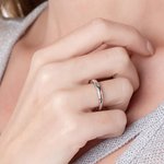 Personalized Shining Star Sterling Silver Ring with 1-9 Birthstones Dainty Jewellery Birthday Anniversary Valentine's Day Gift for Women