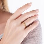 Personalized Shining Star Sterling Silver Ring with 1-9 Birthstones Dainty Jewellery Birthday Anniversary Valentine's Day Gift for Women