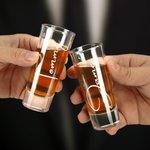 Personalized Engraved Name Shot Glass Wedding Bachelor Parties Gift for Groomsmen Liquor Lovers