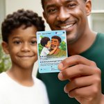 Personalisierte lustige klassische TCG Poke Karte mit Foto Glitzer-Spielkarte Geburtstag Geschenk für Familie Freunde