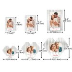 Personalised Love Heart ABS Stand Building Brick Puzzles with Photo and Text Room Decor Anniversary Valentine's Day Gift for Couple