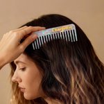 Personalised Resin Amber Art Hair Brush Teeth Comb with Name Anniversary Birthday Gift for Woman Bridesmaid