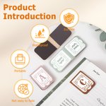 Personalised Lace Initial PU Leather Magnetic Bookmark Clip with Name Reading Accessory Wedding Party Birthday Gift for Readers Bookworms