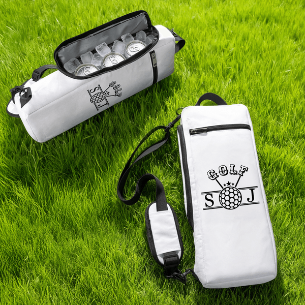 Personalized Golf Clubs Monogram Insulated Beer Cooler Bag with Name Sports Accessories Golf Club Birthday Gift for Golf Lovers
