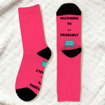 Calcetines Personalizados Divertidos No Molestar Suaves Calcetines Confortables Multicolores con Texto Cumpleaños Regalo de Uso Diario para Familiares Amigos Papás Mamás