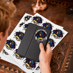 Personalized Book Dragon Set of 2 Easter Waterproof Stickers Labels with Name Home Decor Birthday Gift for Book Lovers Bookworms