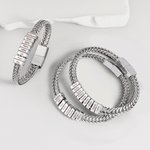 Bracelet de style tressé personnalisé avec 1-12 noms gravés - Cadeau d'anniversaire Saint-Valentin pour les hommes