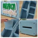 Gepersonaliseerde Leraar Brandstof Caddy 3D Letter Desk Organizer met Naam en Label Terug naar School Waardering Gift voor Leraar