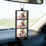 Personalized 1-3 Film Photos Acrylic Ornament Car Charm with Name Birthday Valentine's Day Anniversary Gift for Couple