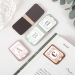 Personalised Lace Initial PU Leather Magnetic Bookmark Clip with Name Reading Accessory Wedding Party Birthday Gift for Readers Bookworms