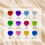 Personalised Baby Birth Stats 1-3 Baby Bottle Necklace with Engraved Text and Birthstone Birth Announcement Baby Shower Gift for Kid New Mom