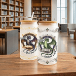 Personalised Multi-Pattern Dragon 20 oz Frost Glass with Name Daily Use Birthday Gift for Book Dragon Lovers