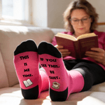 Calcetines Personalizados Divertidos No Molestar Suaves Calcetines Confortables Multicolores con Texto Cumpleaños Regalo de Uso Diario para Familiares Amigos Papás Mamás